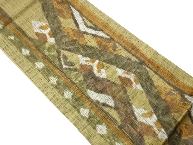 JAPANESE FUKURO OBI / WOVEN GEOMETRIC
